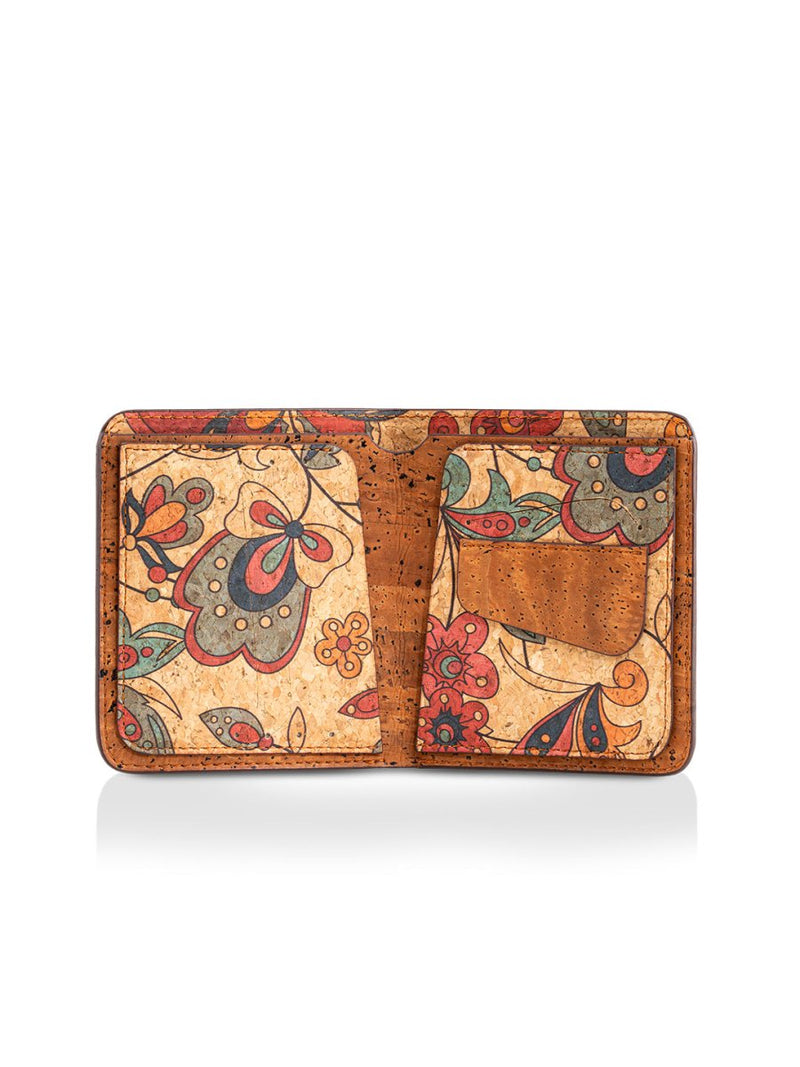 Buy Alpa Cork Mini Wallet - Bloom and Copper Glaze | Shop Verified Sustainable Products on Brown Living