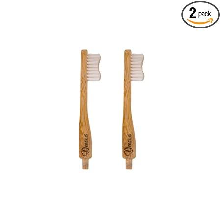 Buy Aluminium Bamboo Toothbrush Head Pack 2 | Shop Verified Sustainable Tooth Brush on Brown Living™