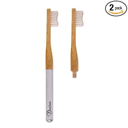 Buy Aluminium Bamboo Toothbrush Silver Starter Pack | Shop Verified Sustainable Products on Brown Living