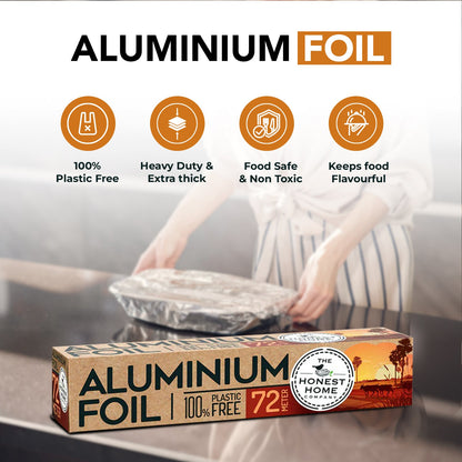 Aluminum Foil Food Wrap - 72 Meters | Premium Quality | Verified Sustainable by Brown Living™