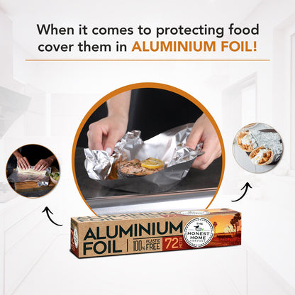 Aluminum Foil Food Wrap - 72 Meters | Premium Quality | Verified Sustainable by Brown Living™