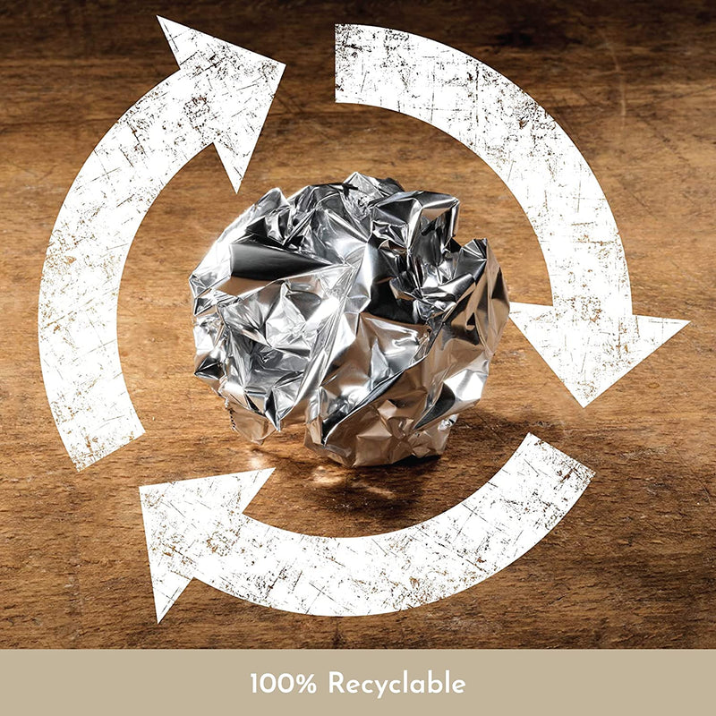 Aluminum Foil Food Wrap | Premium Quality- 21 Meters (Pack of 2) | Verified Sustainable Cooking & Baking Supplies on Brown Living™