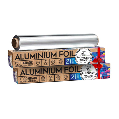 Aluminum Foil Food Wrap | Premium Quality - 21 Meters (Pack of 2) | Verified Sustainable by Brown Living™