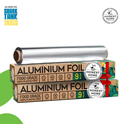 Aluminum Foil Food Wrap | Premium Quality - 9 Meters (Pack of 2) | Verified Sustainable by Brown Living™