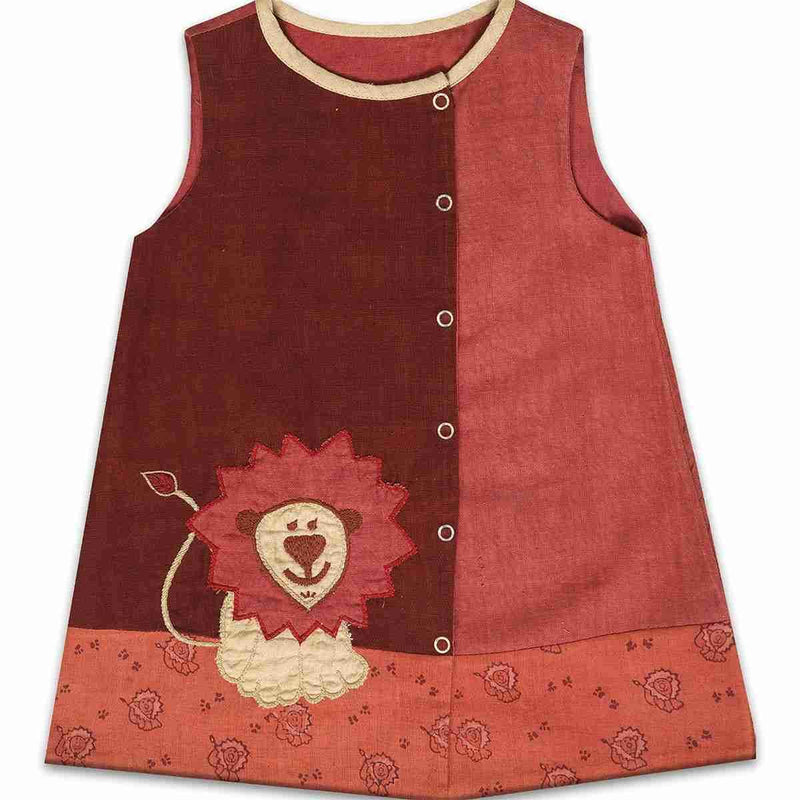 Buy Amara Frock For Girls | Shop Verified Sustainable Kids Frocks & Dresses on Brown Living™