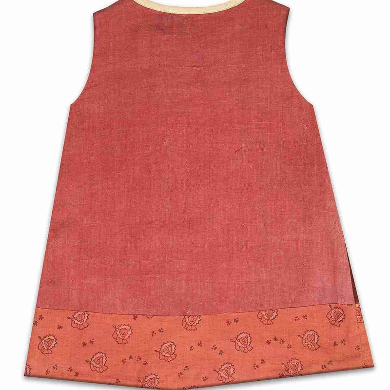 Buy Amara Frock For Girls | Shop Verified Sustainable Kids Frocks & Dresses on Brown Living™