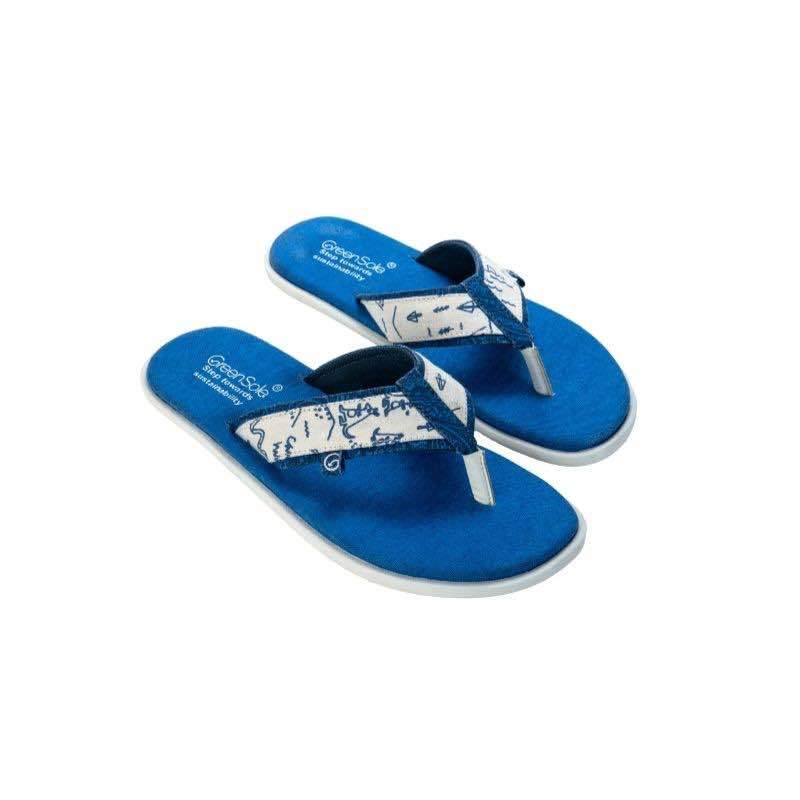 Amaron Blue Sustainable and Vegan Flip Flops | Verified Sustainable by Brown Living™