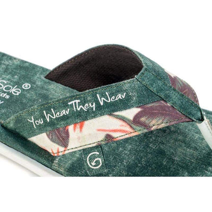 Amaron Green Sustainable and Vegan Flip Flops | Verified Sustainable by Brown Living™