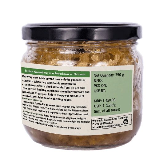 Amla Spread With Almonds - 350G | Verified Sustainable by Brown Living™