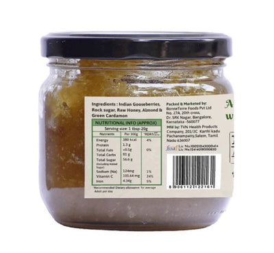 Amla Spread With Almonds - 350G – Jams & Spreads on Brown Living™. SKU: APAMLA350GM. Img 4.
