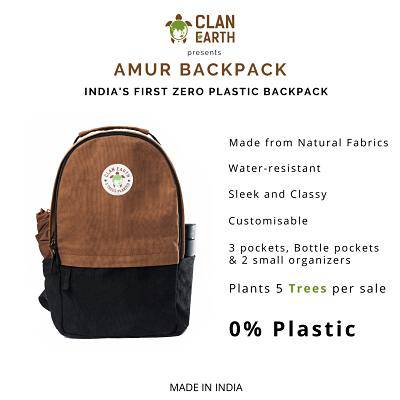 Amur Backpack - Everyday Carry 15.6 inch Laptop Backpack - Charcoal Black | Verified Sustainable by Brown Living™