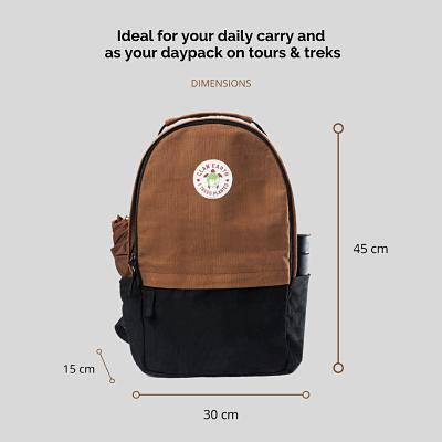 Amur Backpack - Everyday Carry 15.6 inch Laptop Backpack - Charcoal Black | Verified Sustainable by Brown Living™