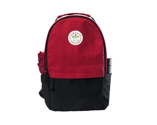 Buy Amur Backpack - Everyday Carry 15.6 inch Laptop Backpack - Cherry Red and Charcoal Backpack | Shop Verified Sustainable Products on Brown Living