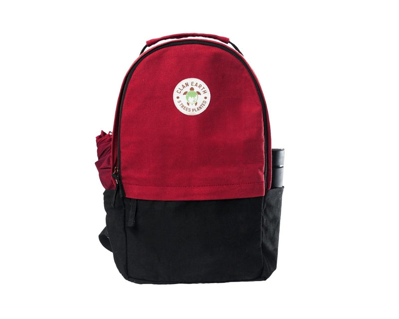 Buy Amur Backpack - Everyday Carry 15.6 inch Laptop Backpack - Cherry Red and Charcoal Backpack | Shop Verified Sustainable Backpacks on Brown Living™