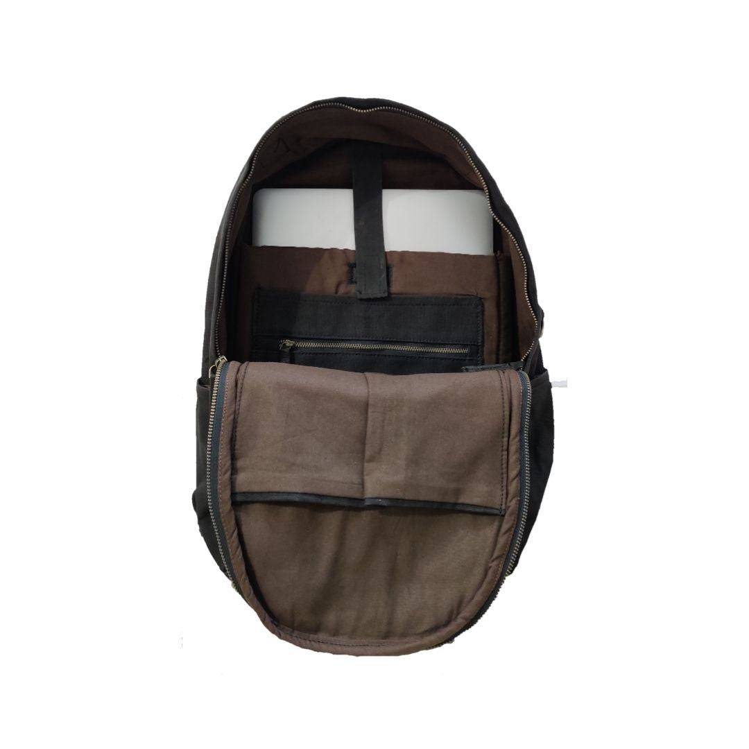 Amur Backpack - Everyday Carry Backpack - OliveGreen &CharcoalBlack | Verified Sustainable by Brown Living™