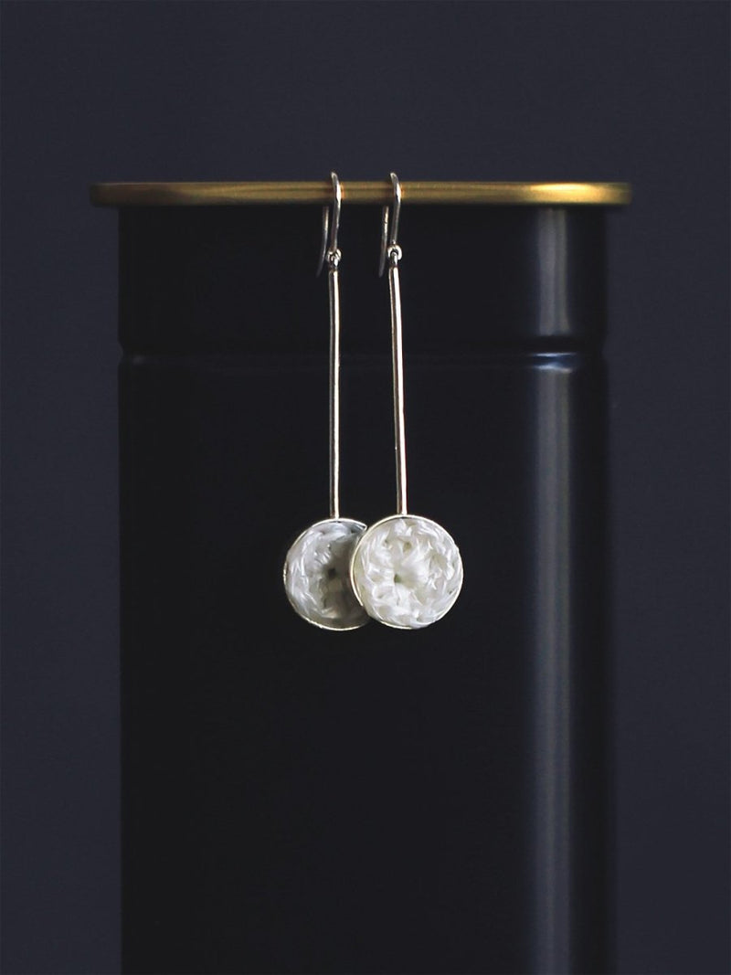 Buy Anafiotika Long Silver Earrings | Shop Verified Sustainable Products on Brown Living