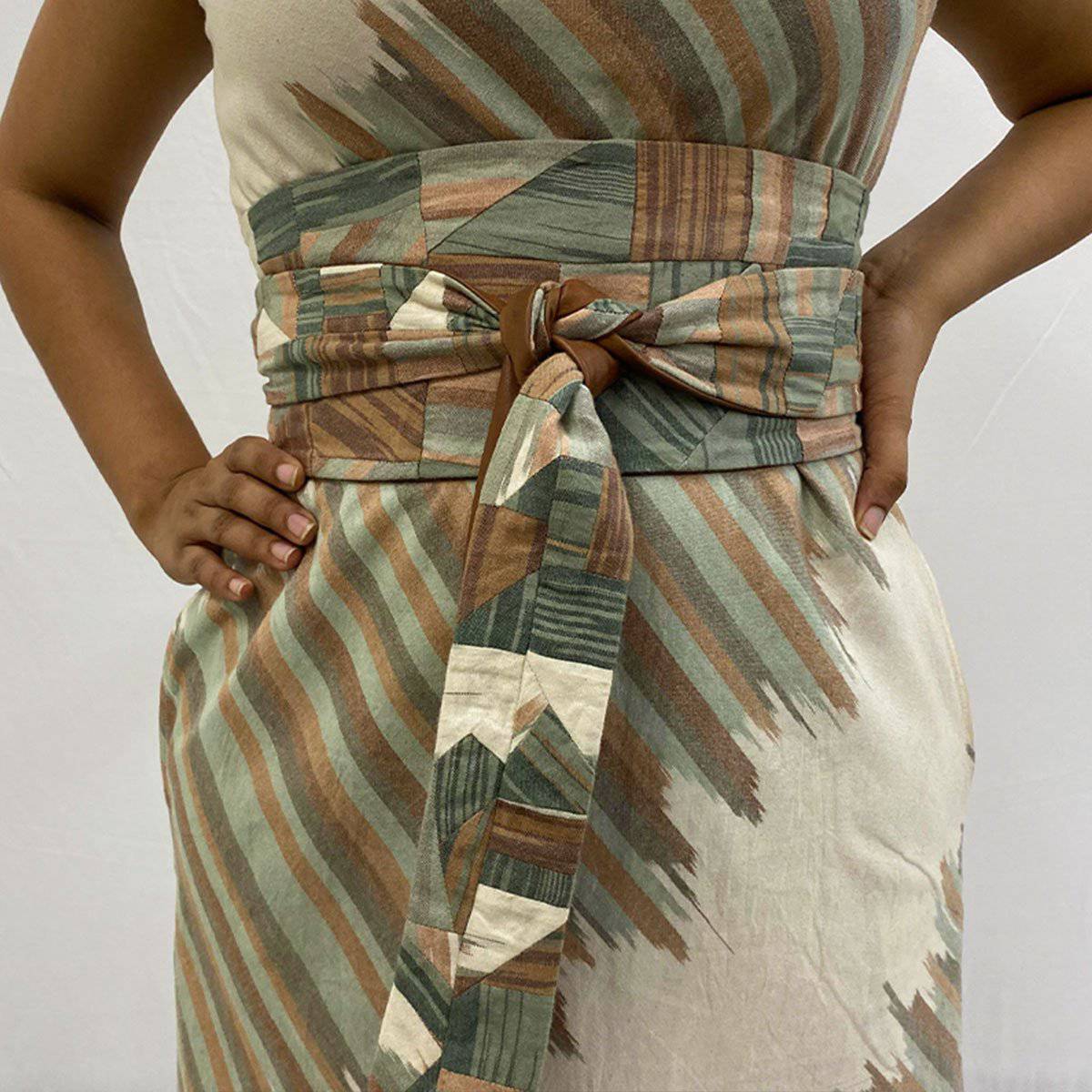 Andhra Ikat Bandeau - Reversible – Womens Belt by Sonica Sarna available on Brown Living™. Free Size . SKU: 274 - 14322 - SSD - 139. Img 1.