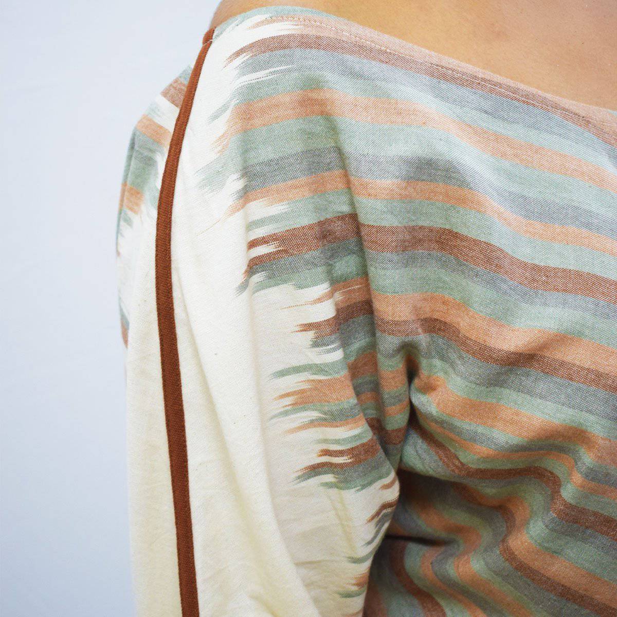 Andhra Ikat Dolman – Womens Top by Sonica Sarna available on Brown Living™. XS . SKU: 274 - 14302 - SSD - 140. Img 2.