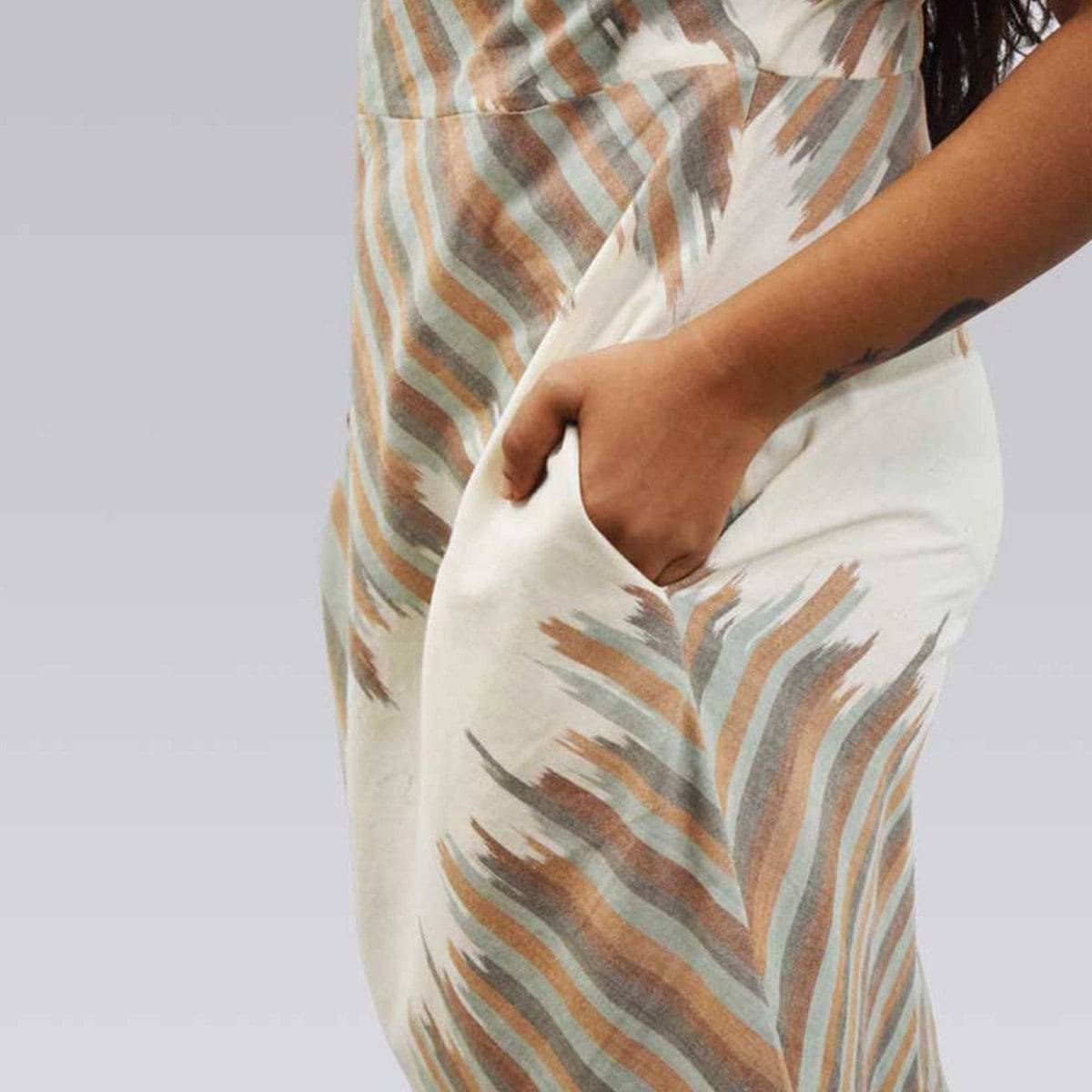 Andhra Ikat Dress – Womens Dress by Sonica Sarna available on Brown Living™. XS . SKU: 274 - 14297 - SSD - 141. Img 3.
