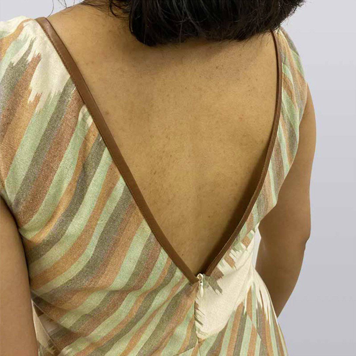 Andhra Ikat Dress – Womens Dress by Sonica Sarna available on Brown Living™. XS . SKU: 274 - 14297 - SSD - 141. Img 4.