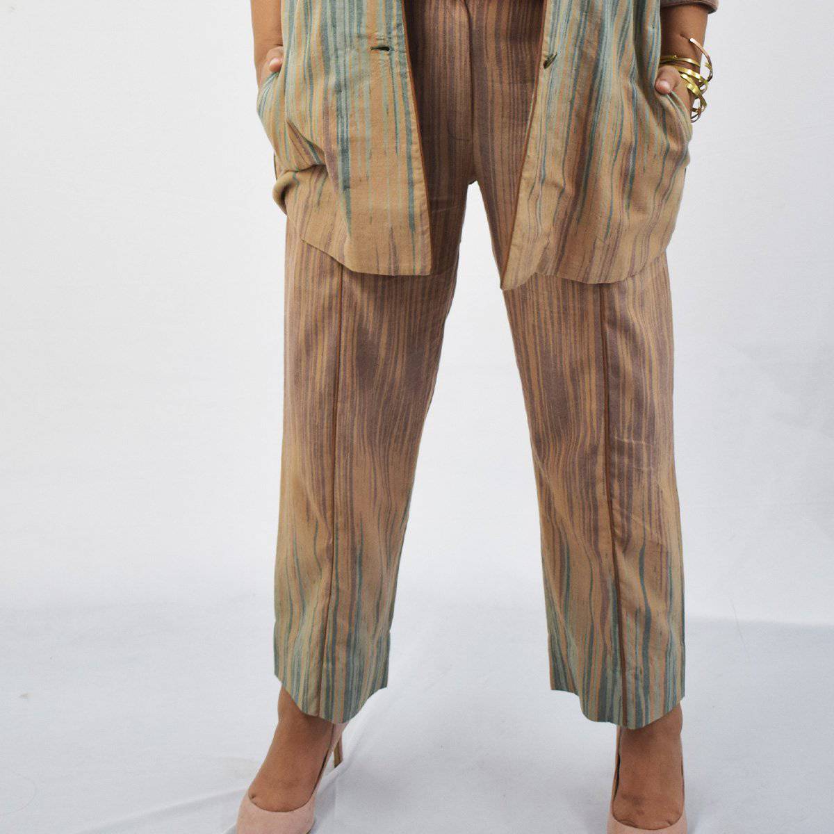 Andhra Ikat Pant – Womens Pants by Sonica Sarna available on Brown Living™. XS . SKU: 274 - 2907 - 173 - SSD - 135. Img 2.