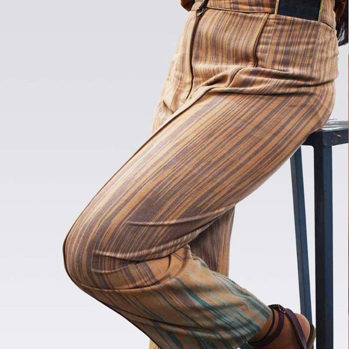 Andhra Ikat Pant – Womens Pants by Sonica Sarna available on Brown Living™. XS . SKU: 274 - 2907 - 173 - SSD - 135. Img 3.