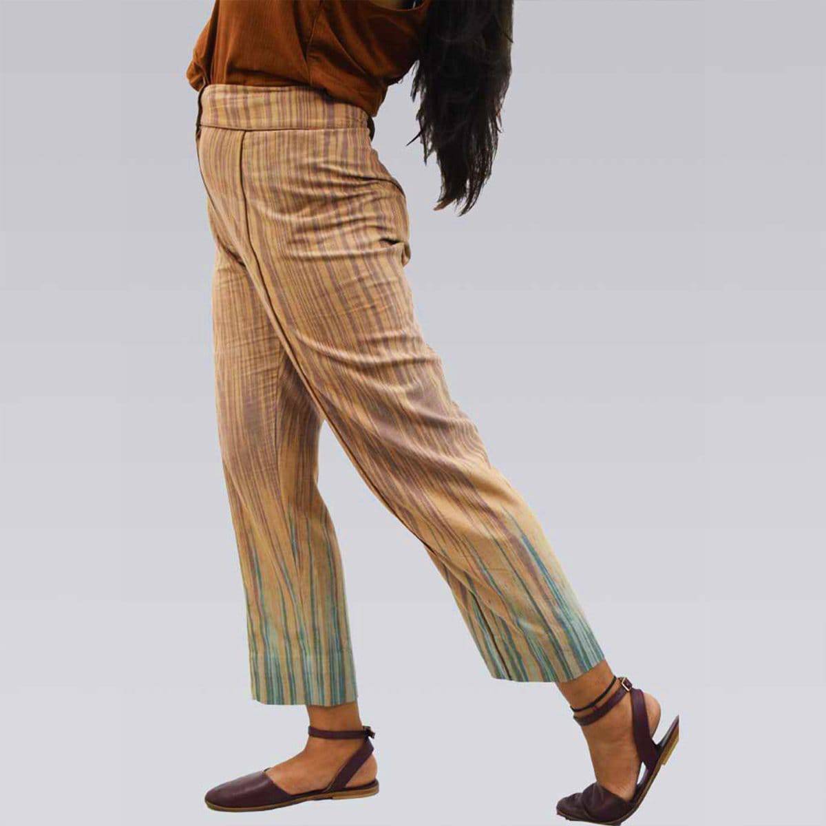 Andhra Ikat Pant – Womens Pants by Sonica Sarna available on Brown Living™. XS . SKU: 274 - 2907 - 173 - SSD - 135. Img 1.