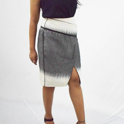 Andhra Ikat Skirt – Womens Skirt by Sonica Sarna available on Brown Living™. XS . SKU: 274 - 14307 - SSD - 136. Img 4.