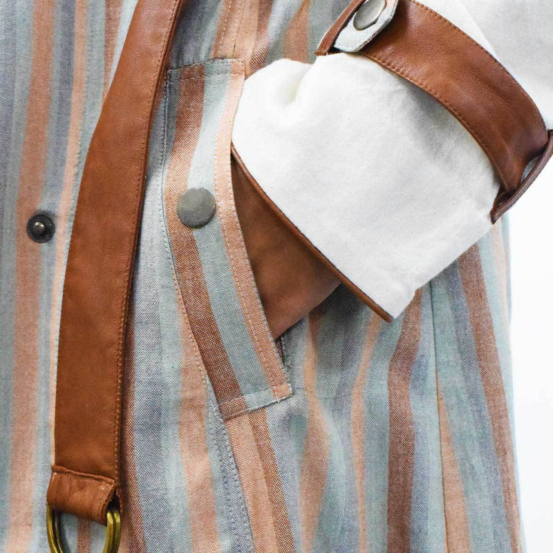 Buy Andhra Ikat Trench | Shop Verified Sustainable Womens Jacket on Brown Living™