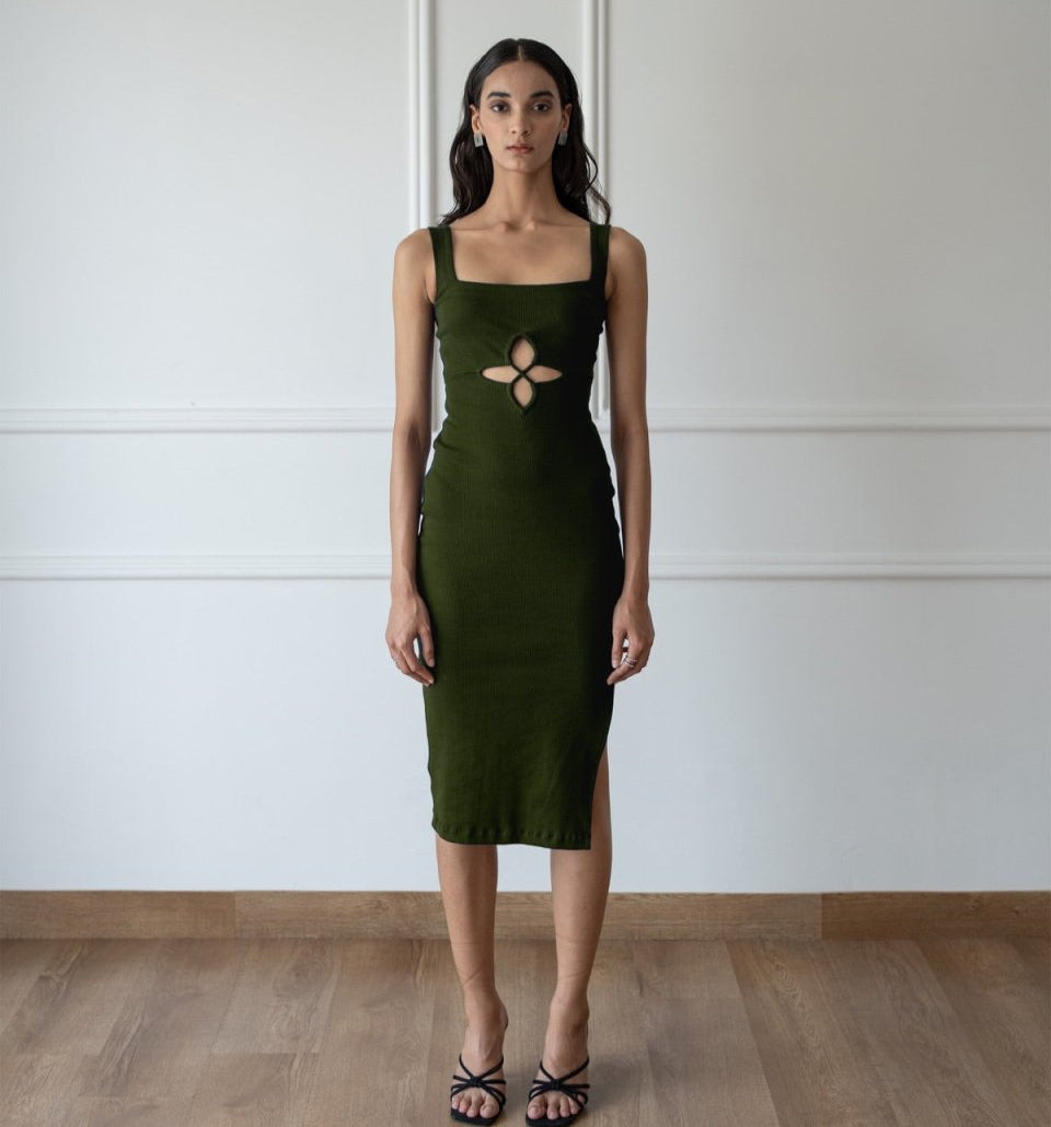 Andrea Dress - Olive Green | Verified Sustainable by Brown Living™