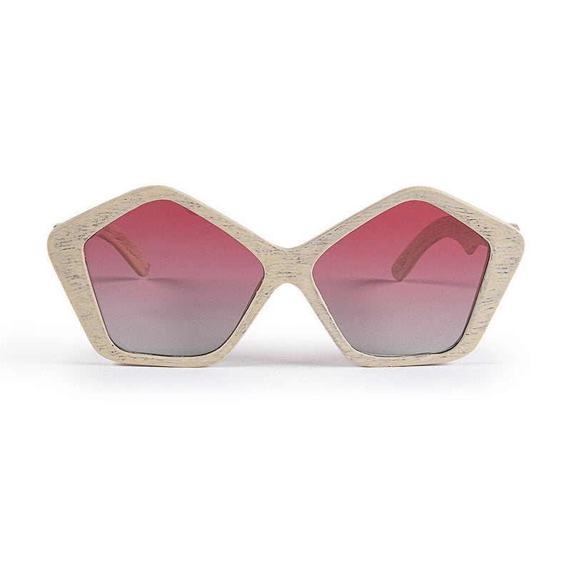 Buy Andro Wooden Sunglass - Handcrafted Unisex | Red Gradient Sunglass | Shop Verified Sustainable Womens Accessories on Brown Living™