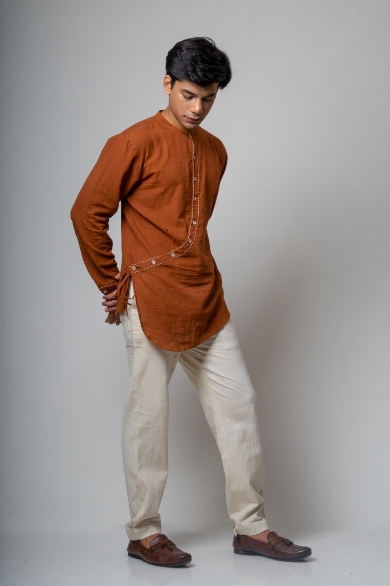 Buy Angrakha Shirt | Shop Verified Sustainable Mens Shirt on Brown Living™