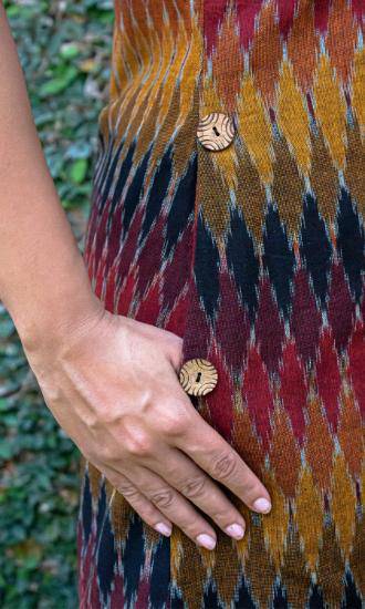 Anika Ikat A - Line Dress | Verified Sustainable by Brown Living™