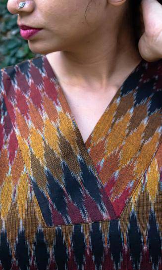 Buy Anika Ikat A-Line Dress | Shop Verified Sustainable Products on Brown Living