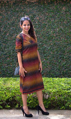 Buy Anika Ikat A-Line Dress | Shop Verified Sustainable Womens Dress on Brown Living™