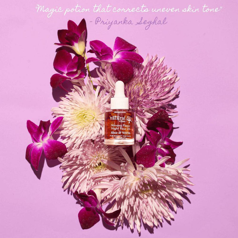 Buy Anti Ageing Nirvana Flower Night Face Oil 20ml | Shop Verified Sustainable Products on Brown Living