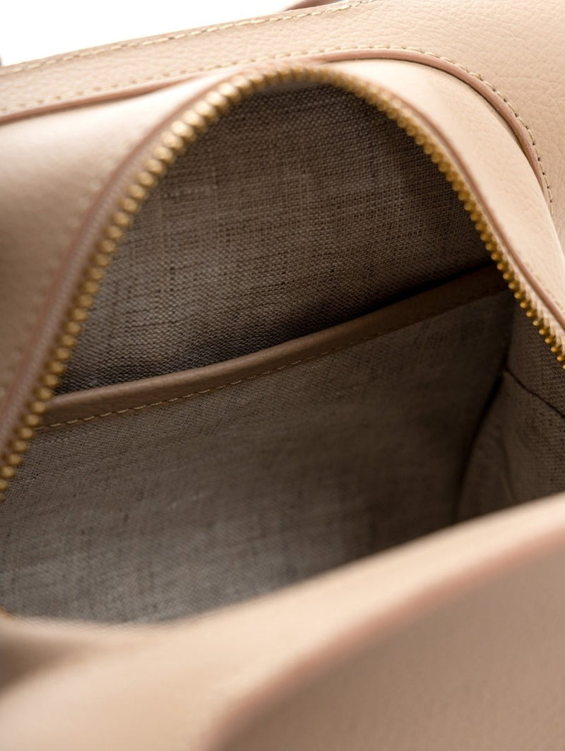 Buy Aphrodite (Almond)- Apple Leather Satchel | Designer Handbag | Shop Verified Sustainable Products on Brown Living