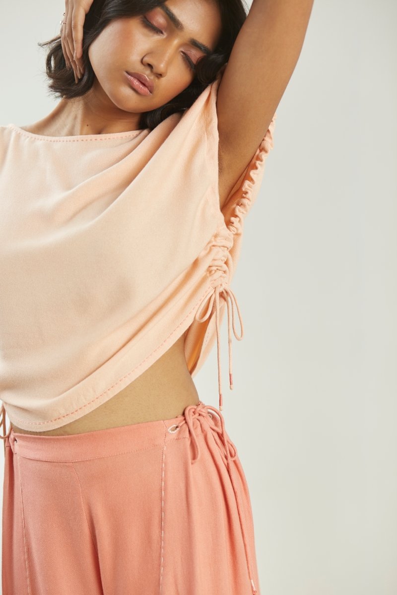 Buy Apricot Crop Top | Womens Top | Shop Verified Sustainable Products on Brown Living