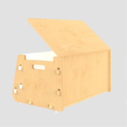 Aqua Plum | Wooden Toy Chest | Verified Sustainable by Brown Living™