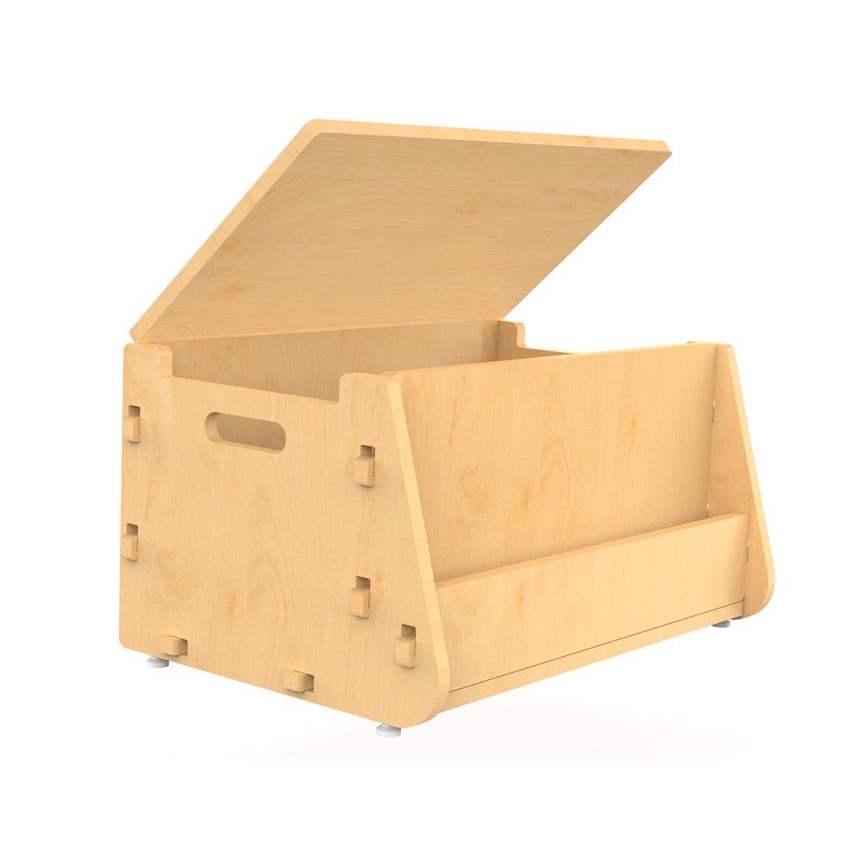 Aqua Plum | Wooden Toy Chest | Verified Sustainable by Brown Living™