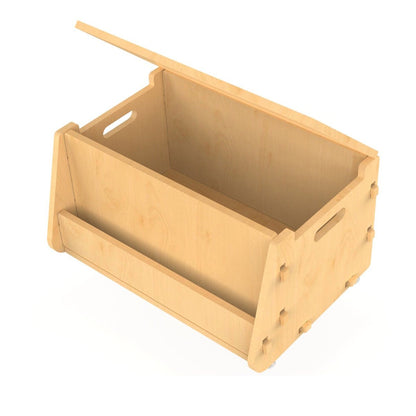 Aqua Plum | Wooden Toy Chest | Verified Sustainable by Brown Living™