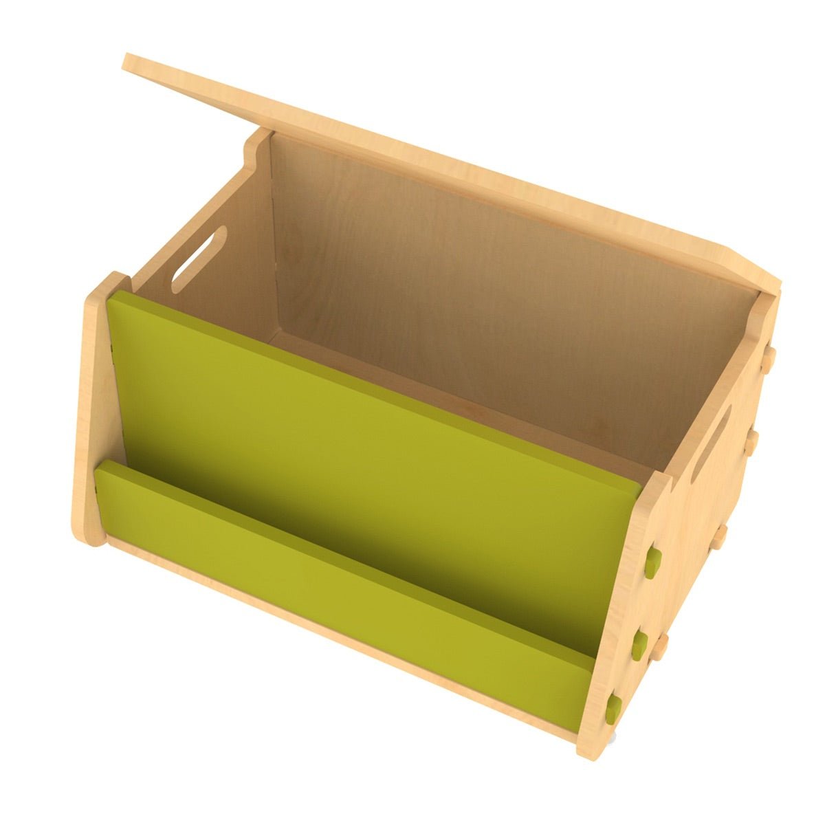 Aqua Plum | Wooden Toy Chest | Verified Sustainable by Brown Living™