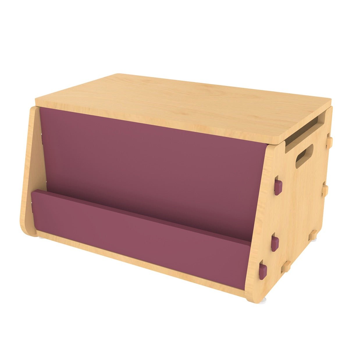 Aqua Plum | Wooden Toy Chest | Verified Sustainable by Brown Living™