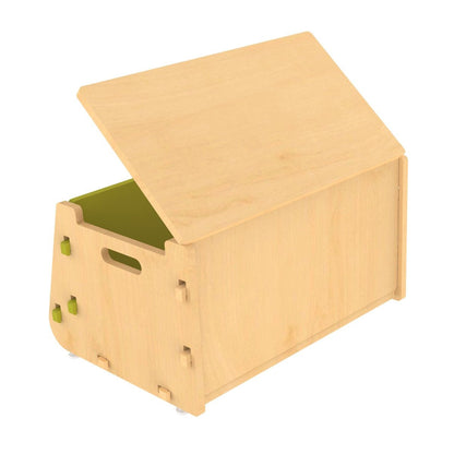 Aqua Plum | Wooden Toy Chest | Verified Sustainable by Brown Living™