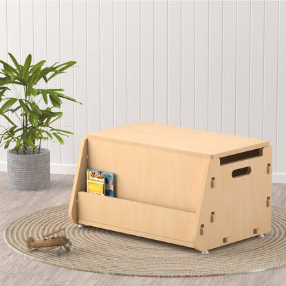 Aqua Plum | Wooden Toy Chest | Verified Sustainable by Brown Living™