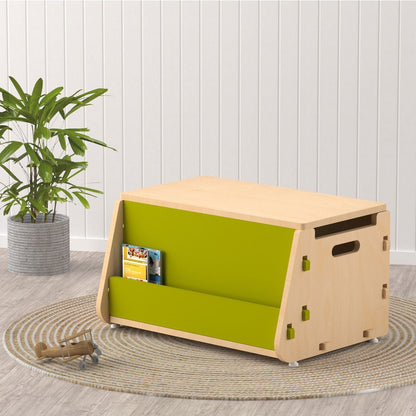 Aqua Plum | Wooden Toy Chest | Verified Sustainable by Brown Living™