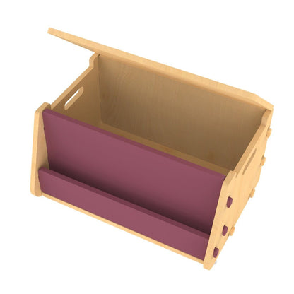 Aqua Plum | Wooden Toy Chest | Verified Sustainable by Brown Living™