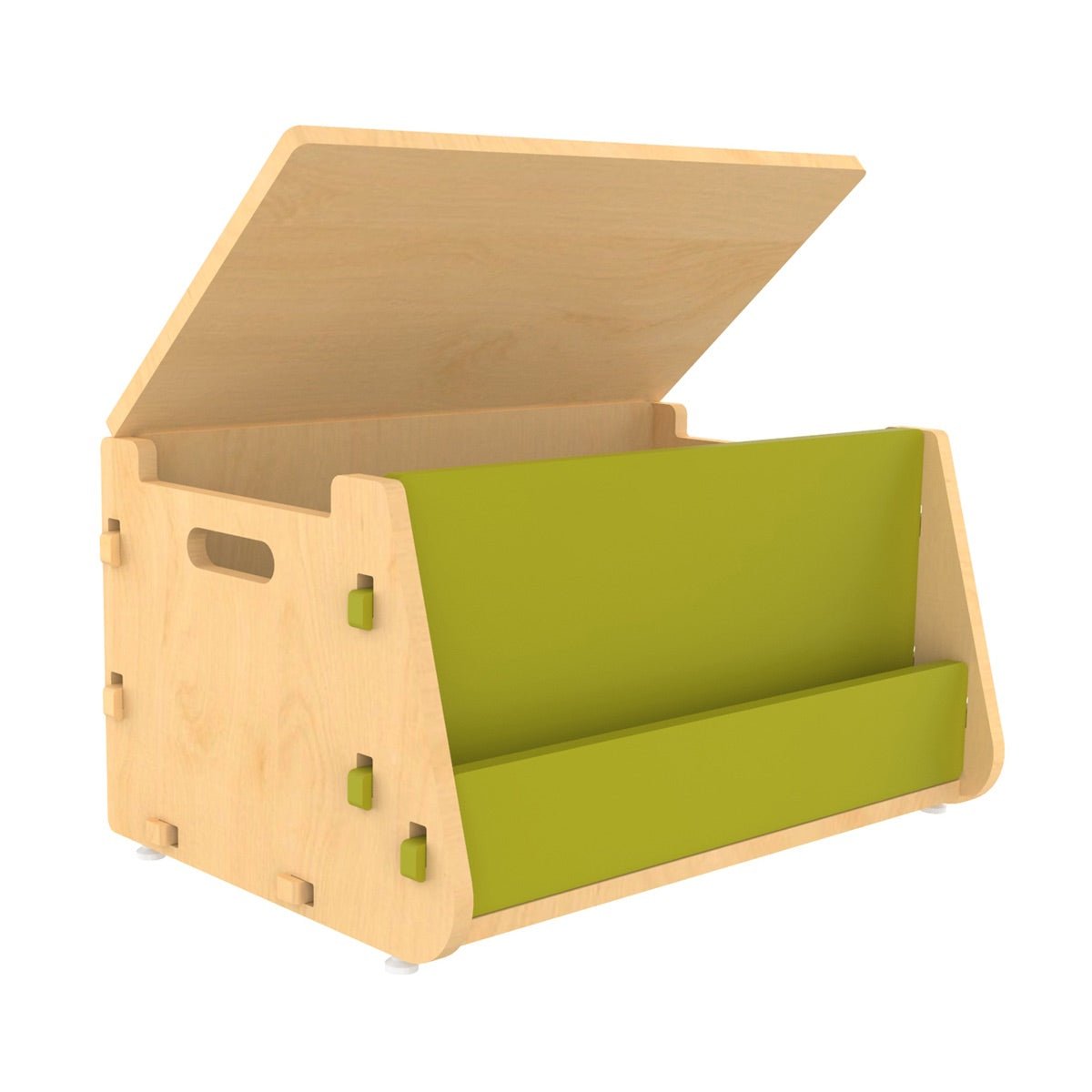 Aqua Plum | Wooden Toy Chest | Verified Sustainable by Brown Living™