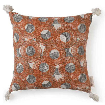 Archaic Cushion Cover (Rust) | Verified Sustainable by Brown Living™