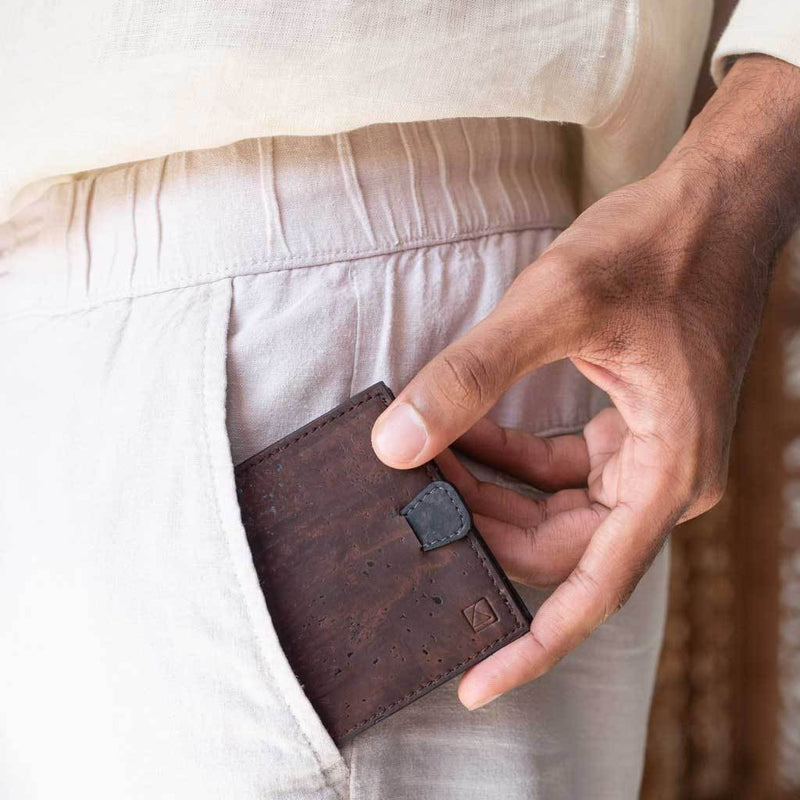 Buy Arden Minimal Wallet - Brown | Shop Verified Sustainable Products on Brown Living